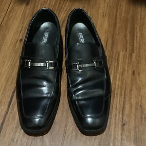 Stacy Adams Black Leather Men's Slip-On Loafers